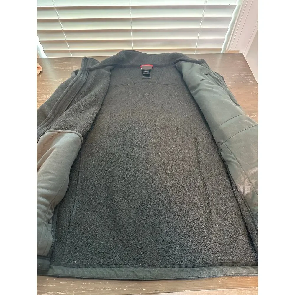 The North Face Men’s Medium Black Full Zip Fleece Jacket Zip Pockets Outdoor
